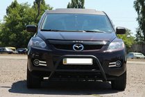 Mazda CX-7 2006-2012 Protectie Fata WT003 Negru (Otel Inoxidabil) foto 3
