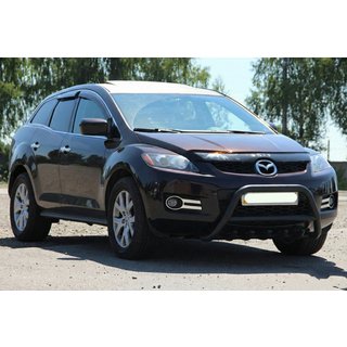 Protectie Fata WT003 Negru (Otel Inoxidabil) Mazda CX-7 2006-2012 foto 4