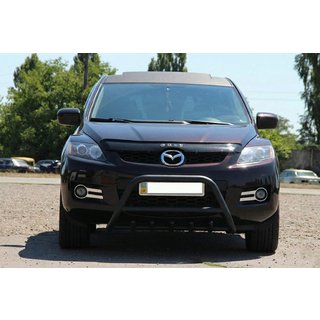 Protectie Fata WT003 Negru (Otel Inoxidabil) Mazda CX-7 2006-2012 foto 3