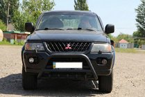 Mitsubishi Pajero Sport 1996-2007 Bullbar WT003 Negru Inox foto 4