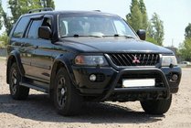 Mitsubishi Pajero Sport 1996-2007 Bullbar WT003 Negru Inox foto 1