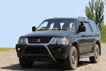 Mitsubishi Pajero Sport 1996-2007 Bullbar WT003 Negru Inox foto 3