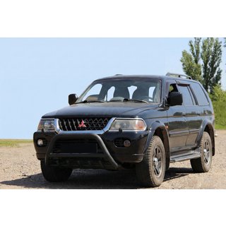 Bullbar WT003 Negru Inox Mitsubishi Pajero Sport 1996-2007 foto 3