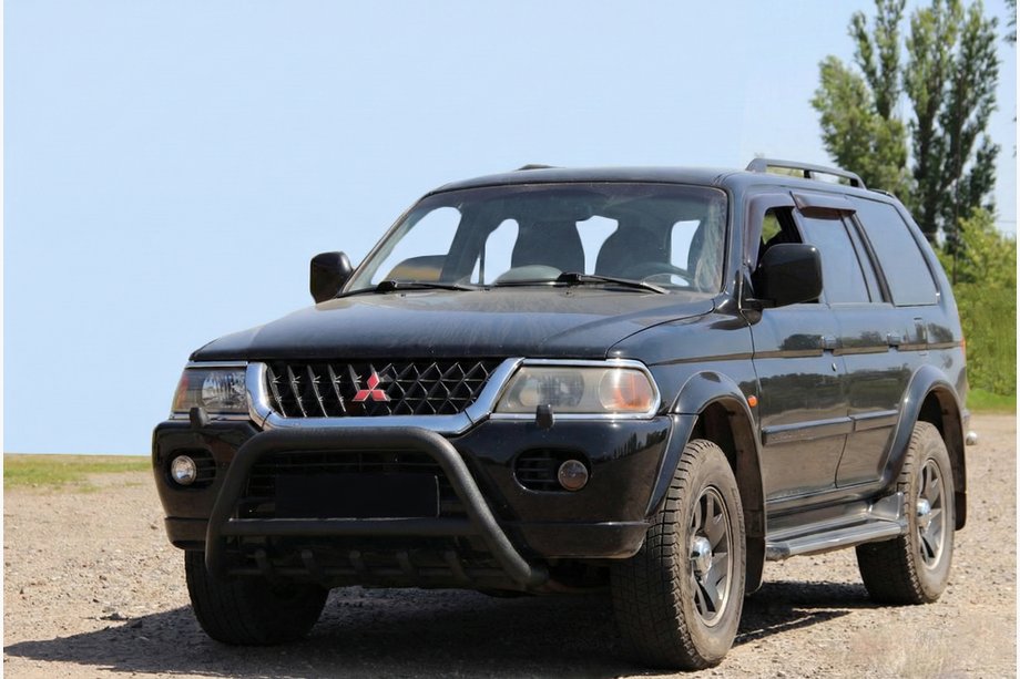 Mitsubishi Pajero Sport 1996-2007 Bullbar WT003 Negru Inox Foto 3