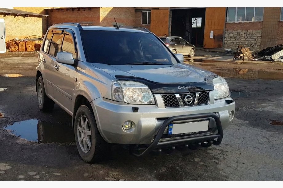 Nissan X-trail T31 2007-2014 Protectie Fata WT003 Negru (Otel Inoxidabil) Foto 10