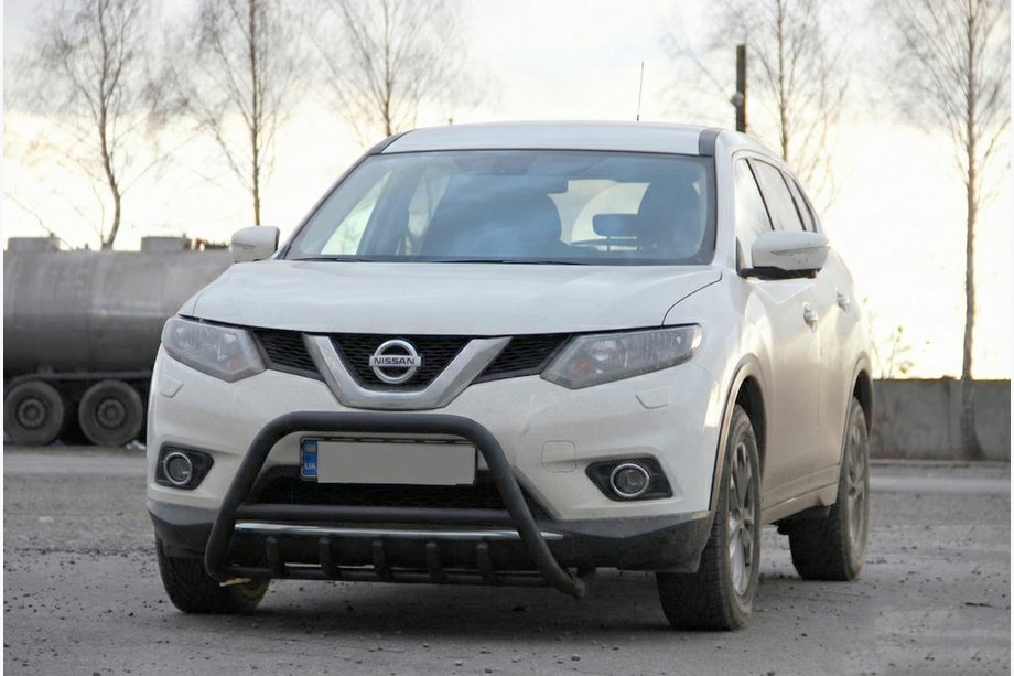 Nissan X-trail T32/Rogue 2014-2021 Bullbar WT003 Negru Inox Foto 2