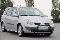 Renault Scenic/Grand 2003-2009 Bull Bar WT004 Negru (Otel Inoxidabil) foto 2