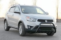 SsangYong Korando 2010-2019 Bull Bar WT003 Negru (Otel Inoxidabil) foto 1