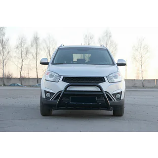 Bull Bar WT003 Negru (Otel Inoxidabil) SsangYong Korando 2010-2019 foto 4