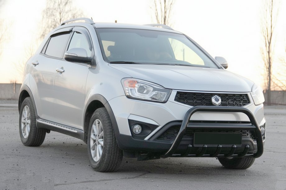 SsangYong Korando 2010-2019 Bull Bar WT003 Negru (Otel Inoxidabil) Image