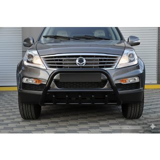 Bullbar WT003 Negru Inox SsangYong Rexton I 2001-2017 foto 1