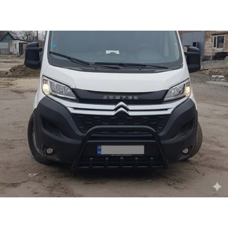Bara Fata WT003 Negru (Otel Inoxidabil) Fiat Ducato 2006-2025 foto 3