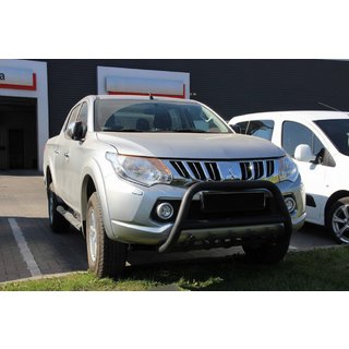 Bullbar WT003 Negru Inox Mitsubishi L200 2015-2024 foto 4