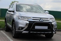 Mitsubishi Outlander 2012-2021 Bull Bar WT003 Negru (Otel Inoxidabil) foto 1