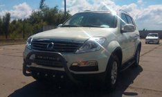 SsangYong Rexton I 2001-2017 Bull Bar WT004 Negru (Otel Inoxidabil) foto 2