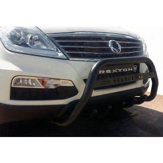 Bull Bar WT004 Negru (Otel Inoxidabil) SsangYong Rexton I 2001-2017 foto 1