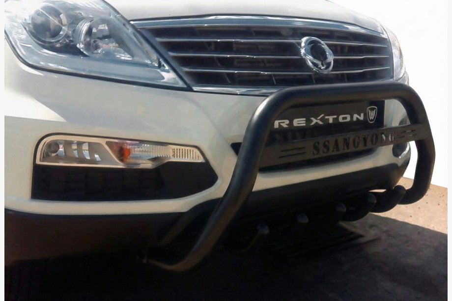 SsangYong Rexton I 2001-2017 Bull Bar WT004 Negru (Otel Inoxidabil) Image