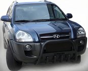 Hyundai Tucson JM 2004- Bull Bar WT004 Negru (Otel Inoxidabil) foto 3