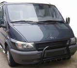 Ford Transit 2000–2014 Bullbar WT003 Negru (2000-2006, Otel Inoxidabil) foto 1