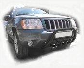Jeep Grand Cherokee WK 2004-2010 Bull Bar WT003 Negru foto 1