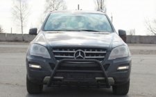 Mercedes ML W164 2005-2011 Bull Bar WT003 Negru (Otel Inoxidabil) foto 1