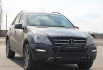Mercedes ML W164 2005-2011 Bull Bar WT003 Negru (Otel Inoxidabil) foto 3