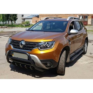 Bullbar fara inscriptie WT003 Negru (inox) foto 4