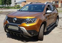 Dacia Duster 2018-2024 Bullbar fara inscriptie WT003 Negru (inox) foto 4