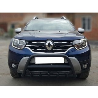 Bullbar fara inscriptie WT003 Negru (inox) Dacia Duster 2018-2024 foto 3