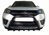 Chery Tiggo 3 2005- Bullbar WT003 Negru Inox foto 1