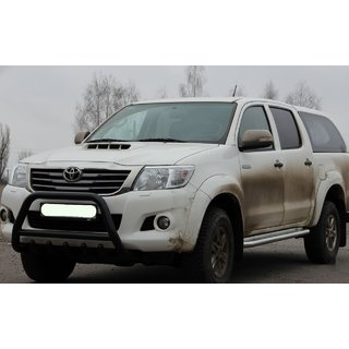Bullbar WT003 Negru Inox Toyota Hilux 2006-2015 foto 3