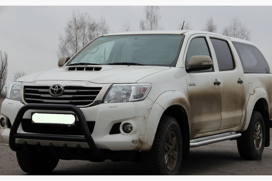 Toyota Hilux 2006-2015 Bullbar WT003 Negru Inox Foto 3