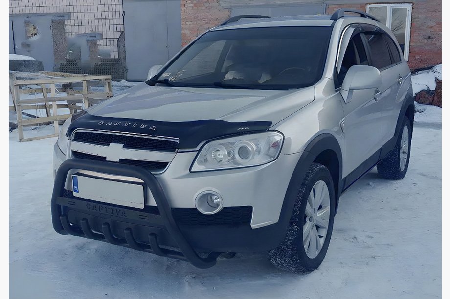 Chevrolet Captiva 2006-2019 Bull Bar WT004 Negru (Otel Inoxidabil) Image