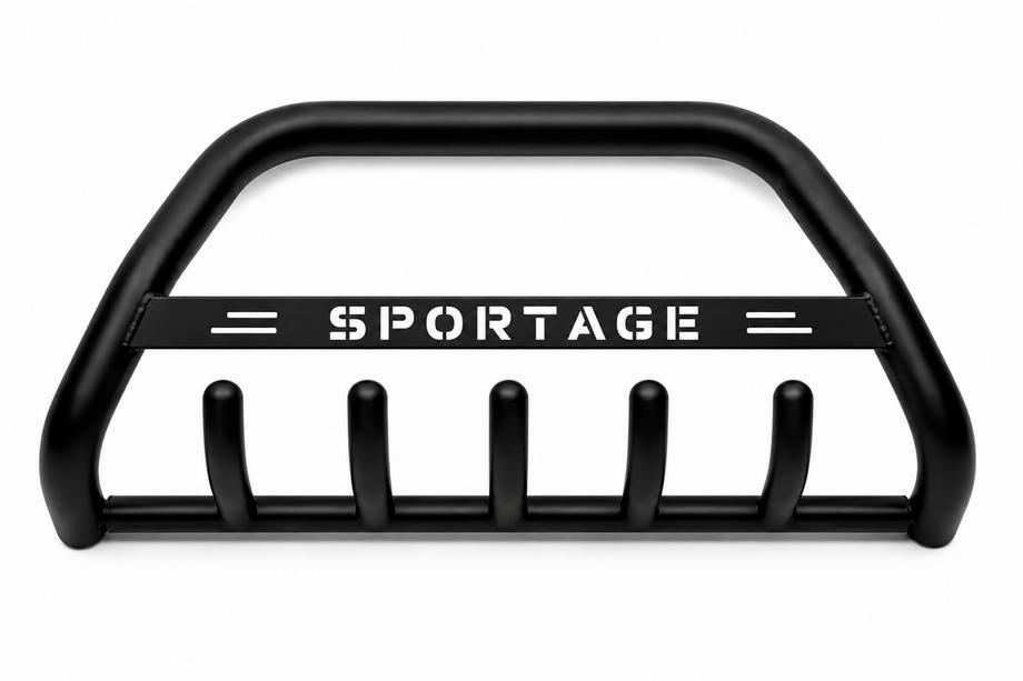 Kia Sportage 2004-2010 Bull Bar WT004 Negru (Otel Inoxidabil) Image