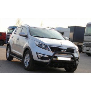 Bull Bar WT004 Negru (Otel Inoxidabil) Kia Sportage 2010-2015 foto 3