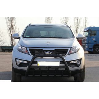 Bull Bar WT004 Negru (Otel Inoxidabil) Kia Sportage 2010-2015 foto 2