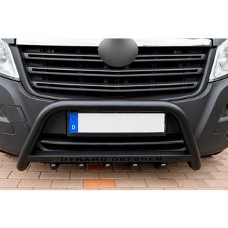 Bull Bar WT004 Negru (Otel Inoxidabil) Fiat Ducato 2006-2025 foto 1