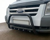 Ford Transit 2000–2014 Bull Bar WT004 Negru (Otel Inoxidabil) foto 1