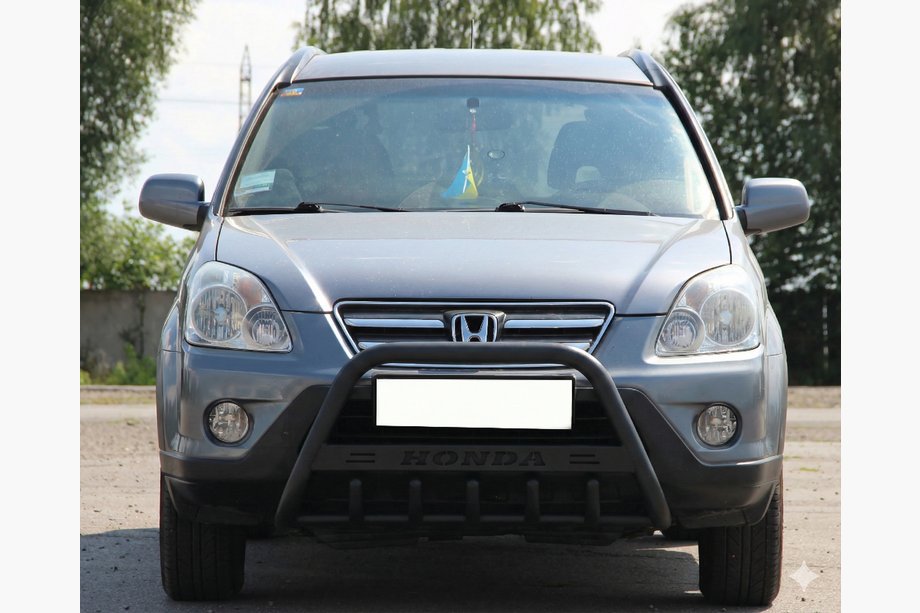 Honda CRV 2001-2006 Bull Bar WT004 Negru (Otel Inoxidabil) Image