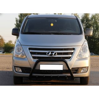 Bull Bar WT004 Negru (Otel Inoxidabil) Hyundai H300, H1, Starex 2008-2020 foto 1