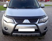 Mitsubishi Outlander 2006-2012 Bull Bar WT004 Negru (Otel Inoxidabil) foto 1