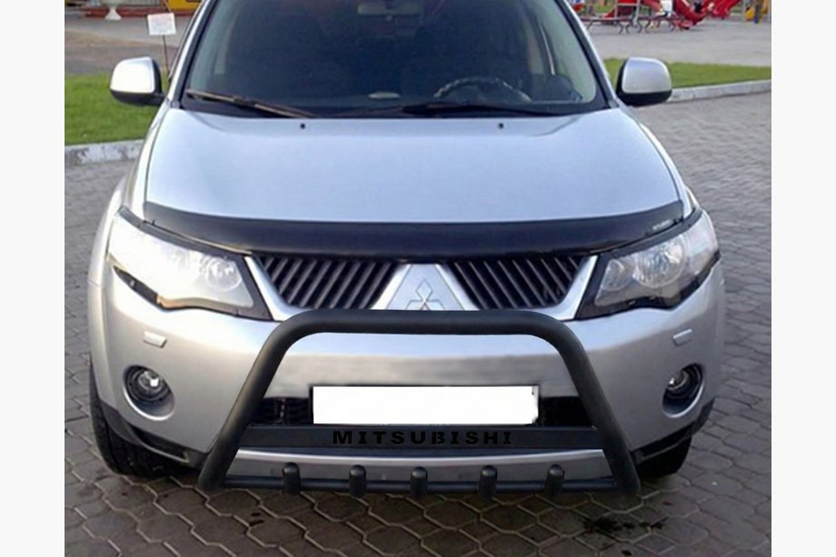Mitsubishi Outlander 2006-2012 Bull Bar WT004 Negru (Otel Inoxidabil) Image