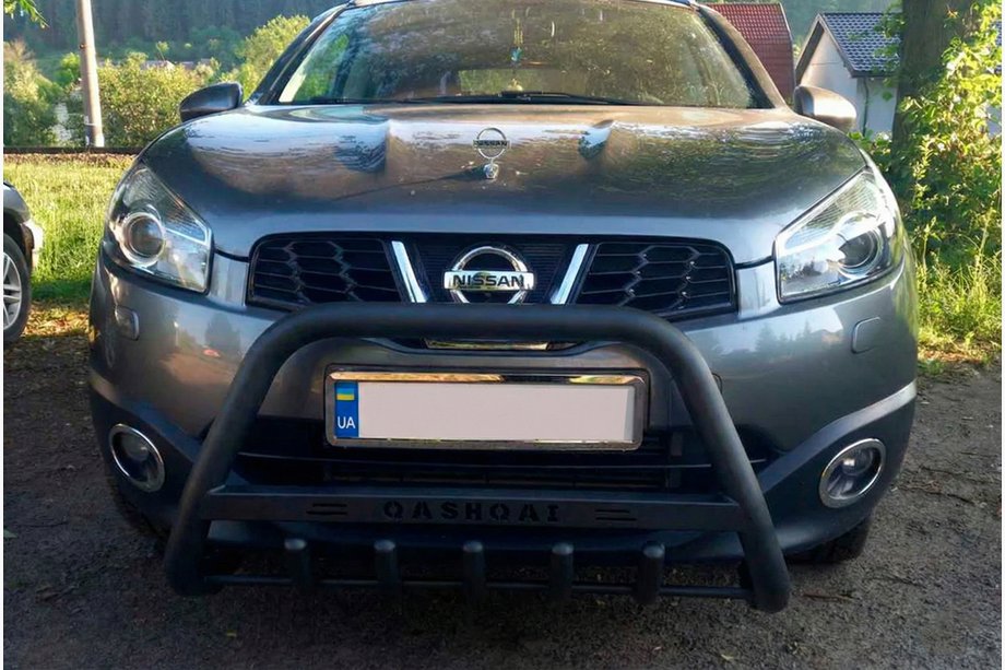 Nissan Qashqai 2007-2010 Bull Bar WT004 Negru (Otel Inoxidabil) Image