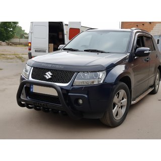 Bull Bar WT004 Negru (Otel Inoxidabil) Suzuki Grand Vitara 2005-2017 foto 1
