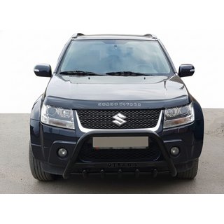 Bull Bar WT004 Negru (Otel Inoxidabil) Suzuki Grand Vitara 2005-2017 foto 3