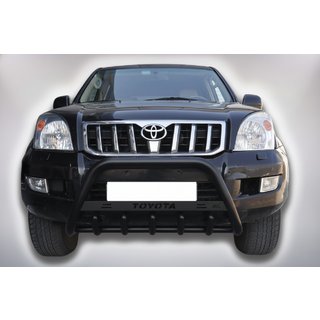 Bull Bar WT004 Negru (Otel Inoxidabil) Toyota Land Cruiser Prado 120 2002-2009 foto 1