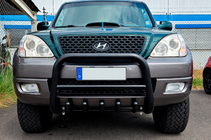 Hyundai Terracan 2001-2007 Bullbar WT003 Negru Inox foto 1