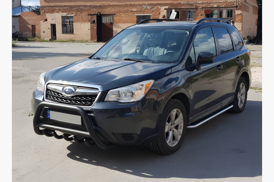 Subaru Forester 2013-2018 Bullbar WT003 Negru Inox Image