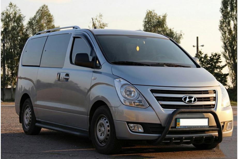 Hyundai H300, H1, Starex 2008-2020 Bullbar WT003 Negru Inox Foto 4