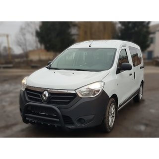Bullbar WT003 Negru Inox Dacia Lodgy 2012-2022 foto 4